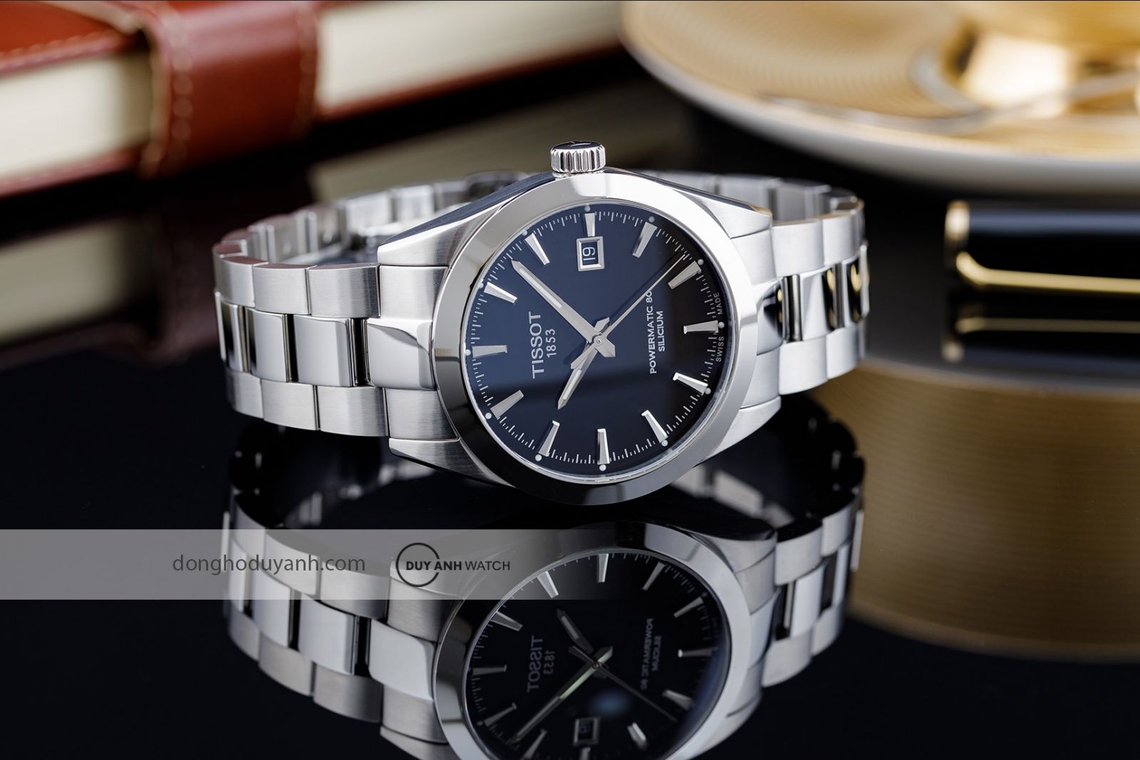 Đồng hồ nam Tissot Gentleman Powermatic 80 Silicium T127.407.11.051.00 (T1274071105100)