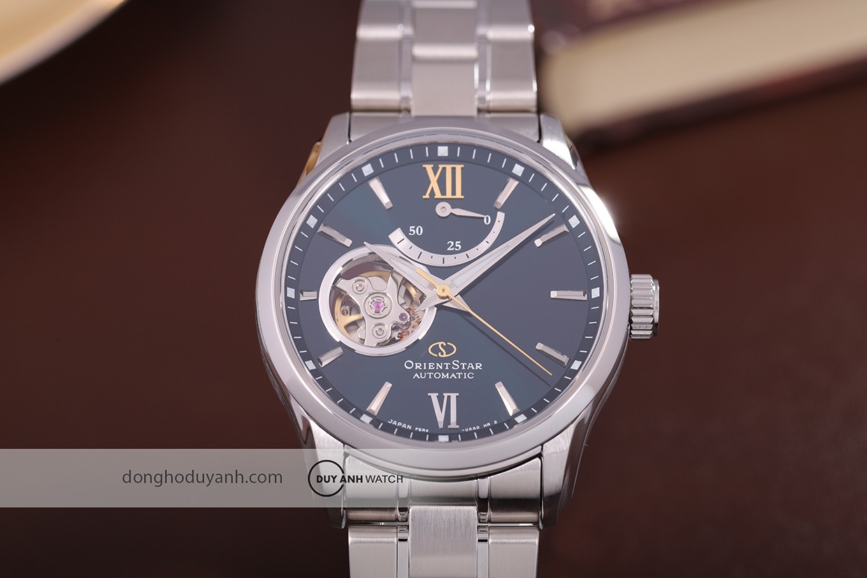 Đồng hồ Orient Star Semi Skeleton RE-AT0002E00B - Xanh ngọc lục bảo quyến rũ