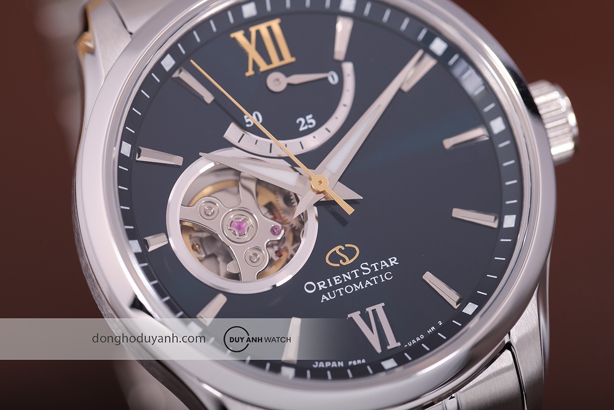 Đồng hồ Orient Star Semi Skeleton RE-AT0002E00B - Xanh ngọc lục bảo quyến rũ