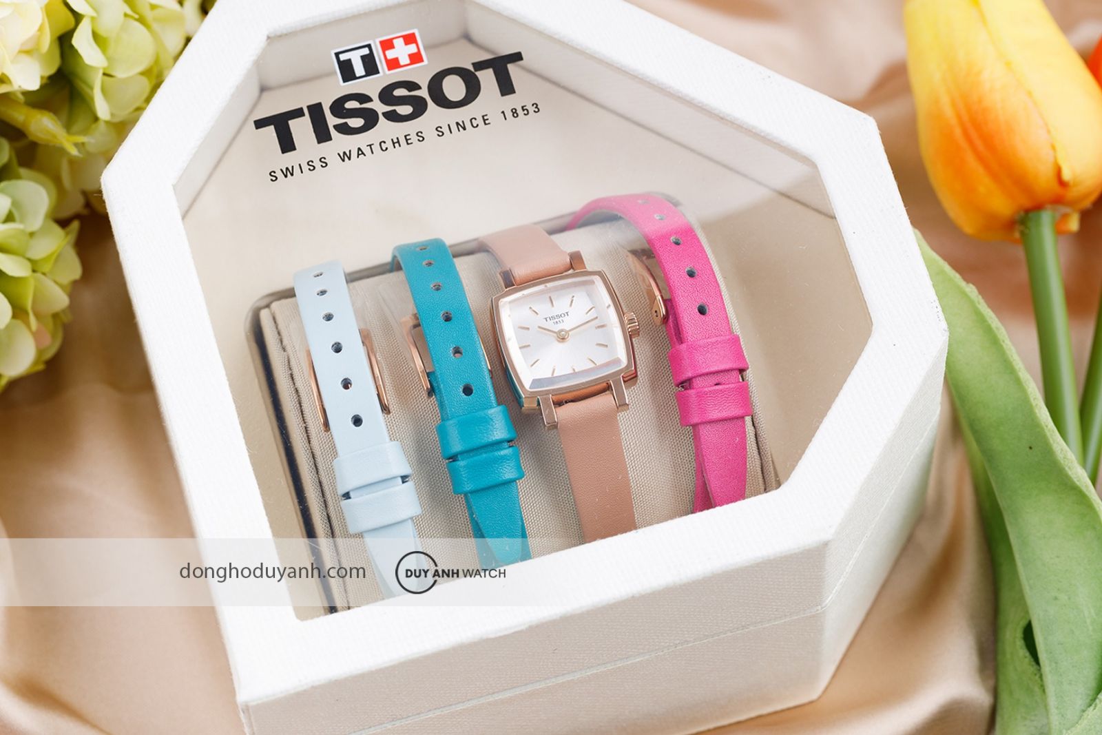Đồng hồ nữ Tissot Lovely Square Summer Set T058.109.36.031.01 (T0581093603101)