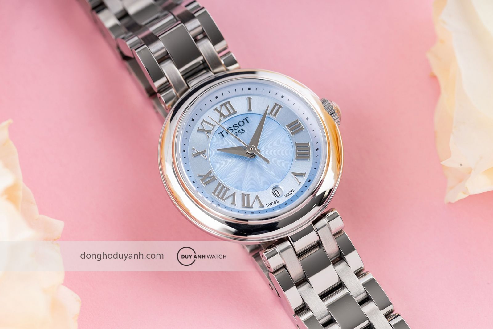 Mặt số xà cừ Đồng hồ nữ Tissot Bellissima Small T126.010.11.133.00 tinh tế