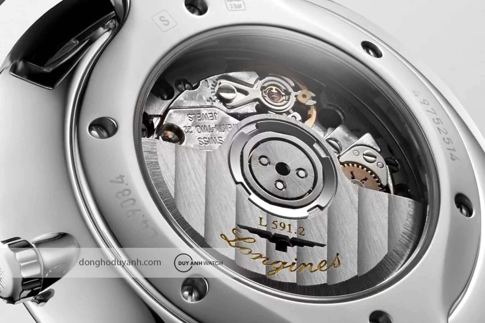 Mặt đ&aacute;y của Longines La Grande Classique L4.908.4.72.6