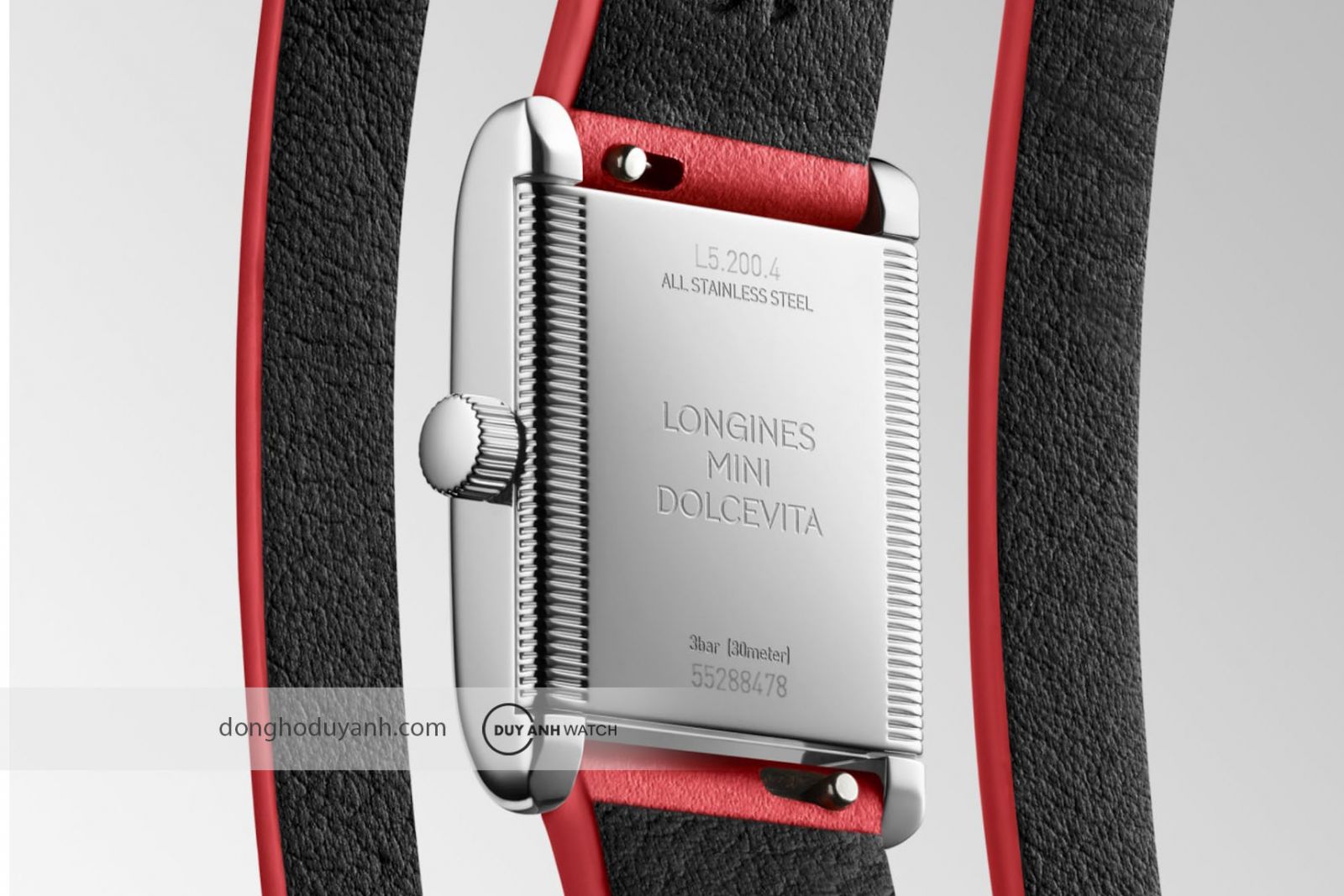Mặt đ&aacute;y của Longines Mini Dolcevita L5.200.4.75.0