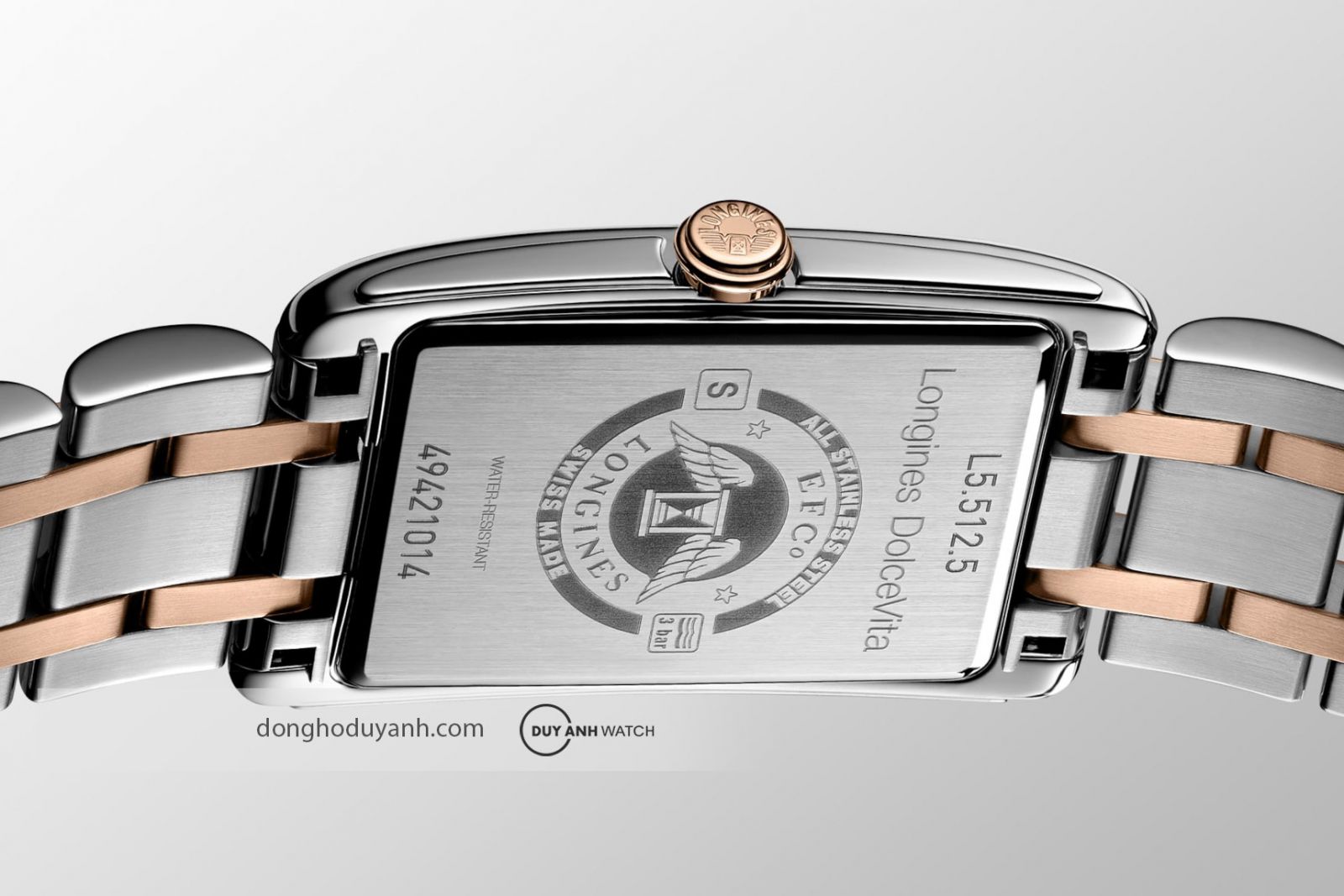 Mặt đáy của Longines DolceVita L5.512.5.75.7