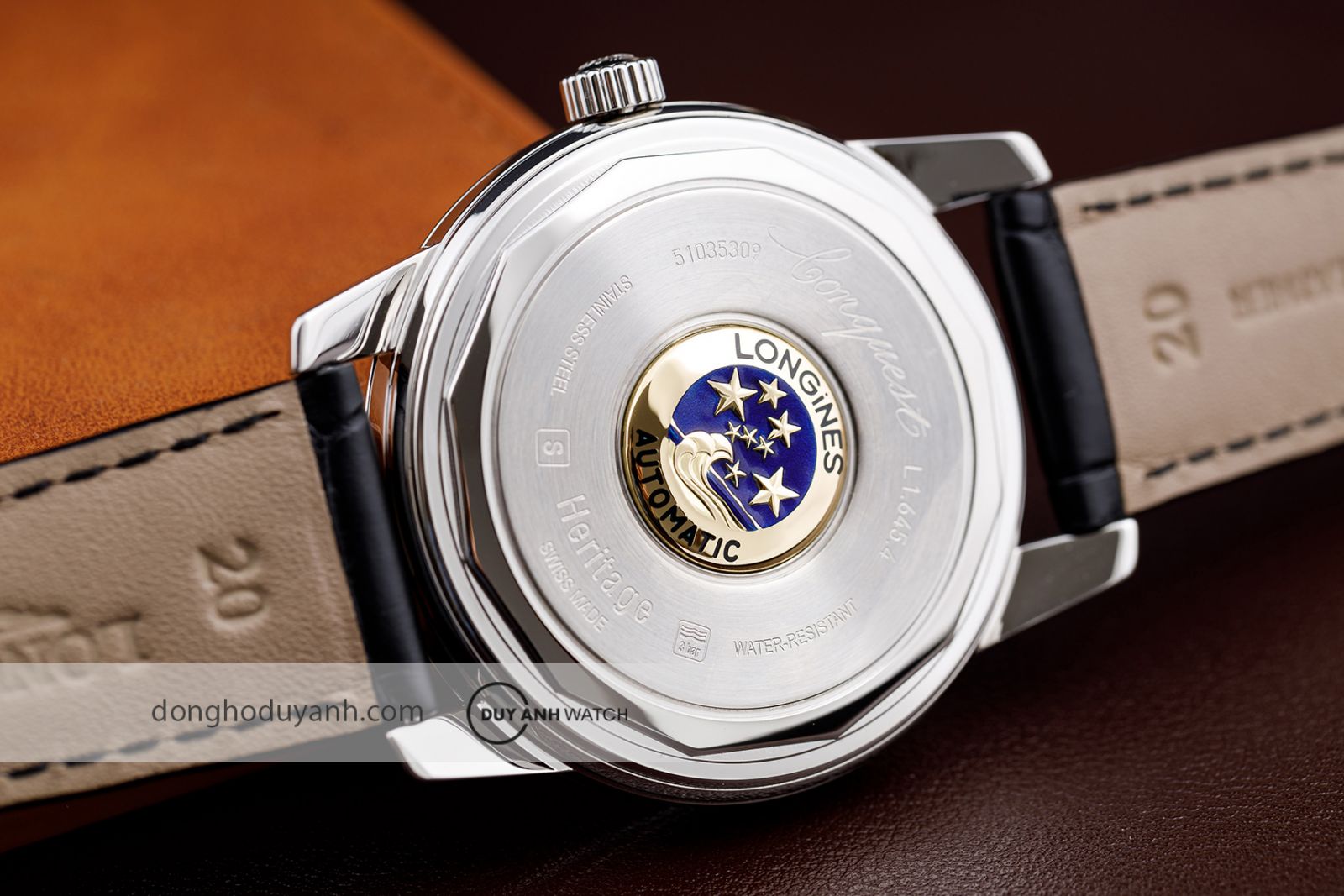 Mặt đáy Longines Conquest Heritage L1.645.4.52.4