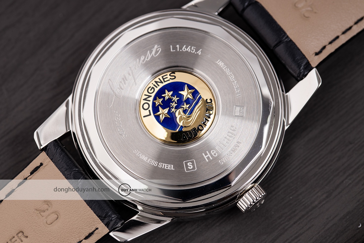Mặt đáy Longines Conquest Heritage L1.645.4.75.4