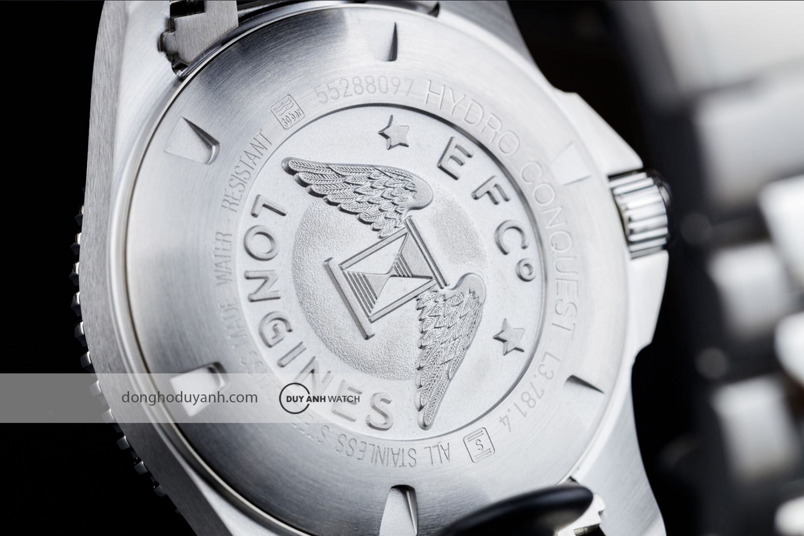 Mặt đáy đồng hồ Longines HydroConquest L3.781.4.76.6