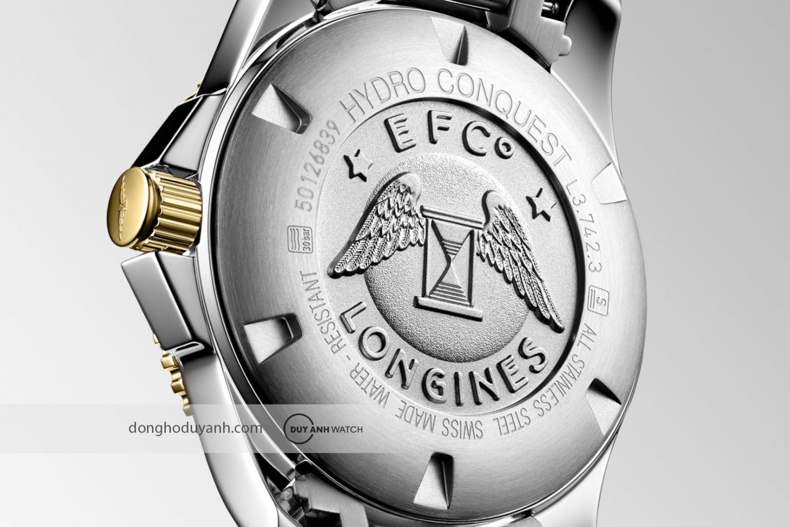 Mặt đáy Longines HydroConquest L3.742.3.96.7