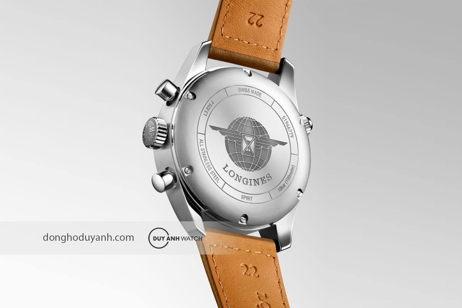 Mặt đáy Longines Spirit L3.820.4.73.2