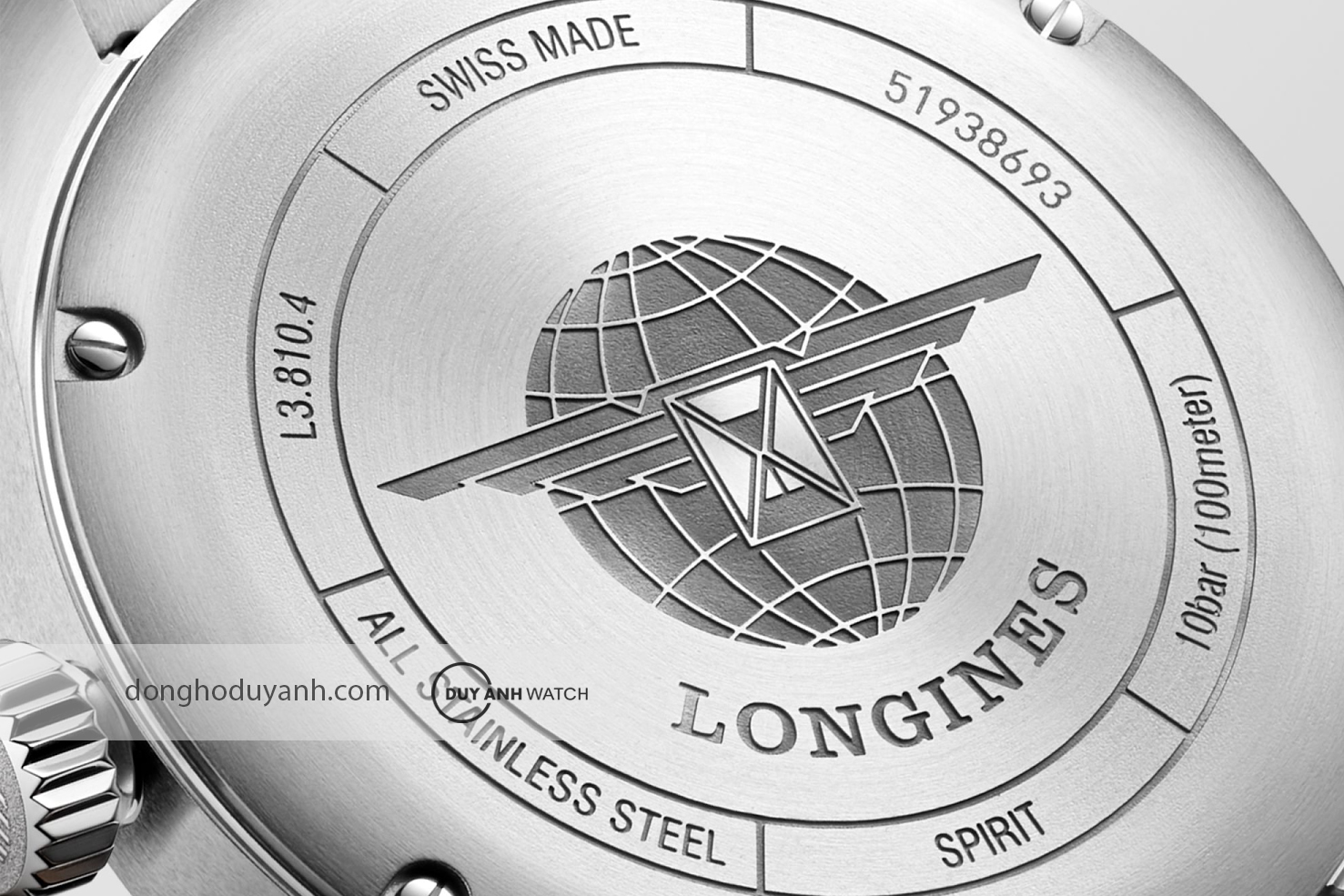 Mặt đáy Longines Spirit Prestige Edition L3.811.4.53.9