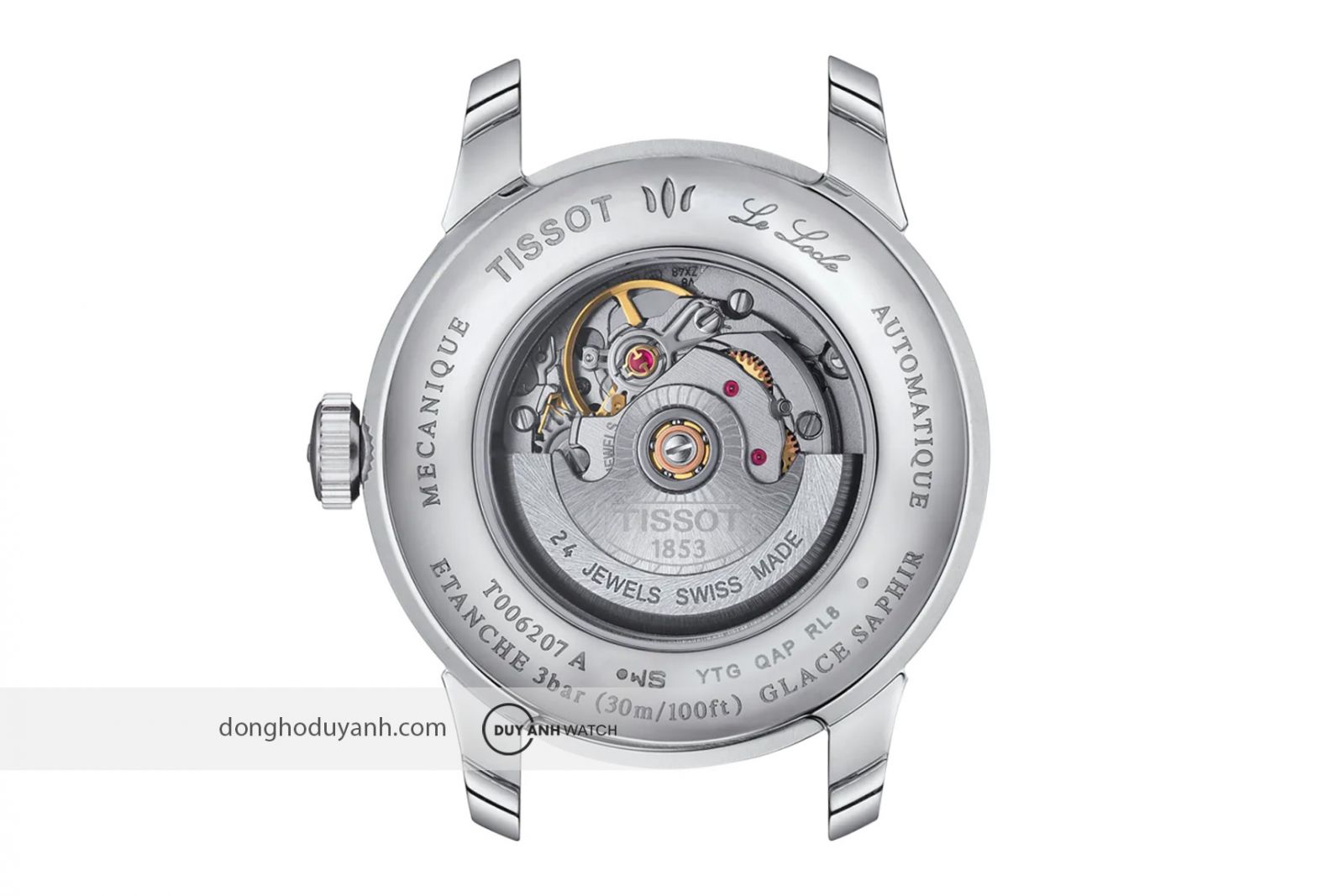 Mặt đáy Tissot Le Locle Automatic Lady T006.207.16.046.00