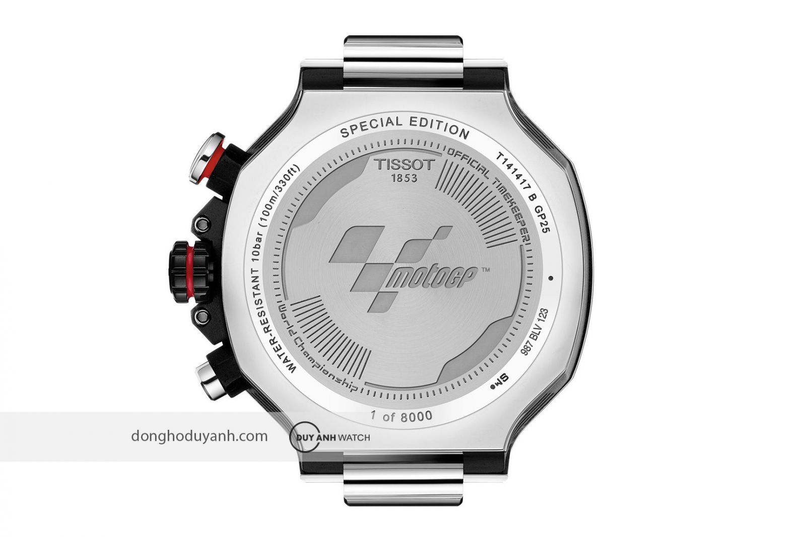 Mặt đáy Tissot T-Race MotoGP Quartz Chronograph 2025