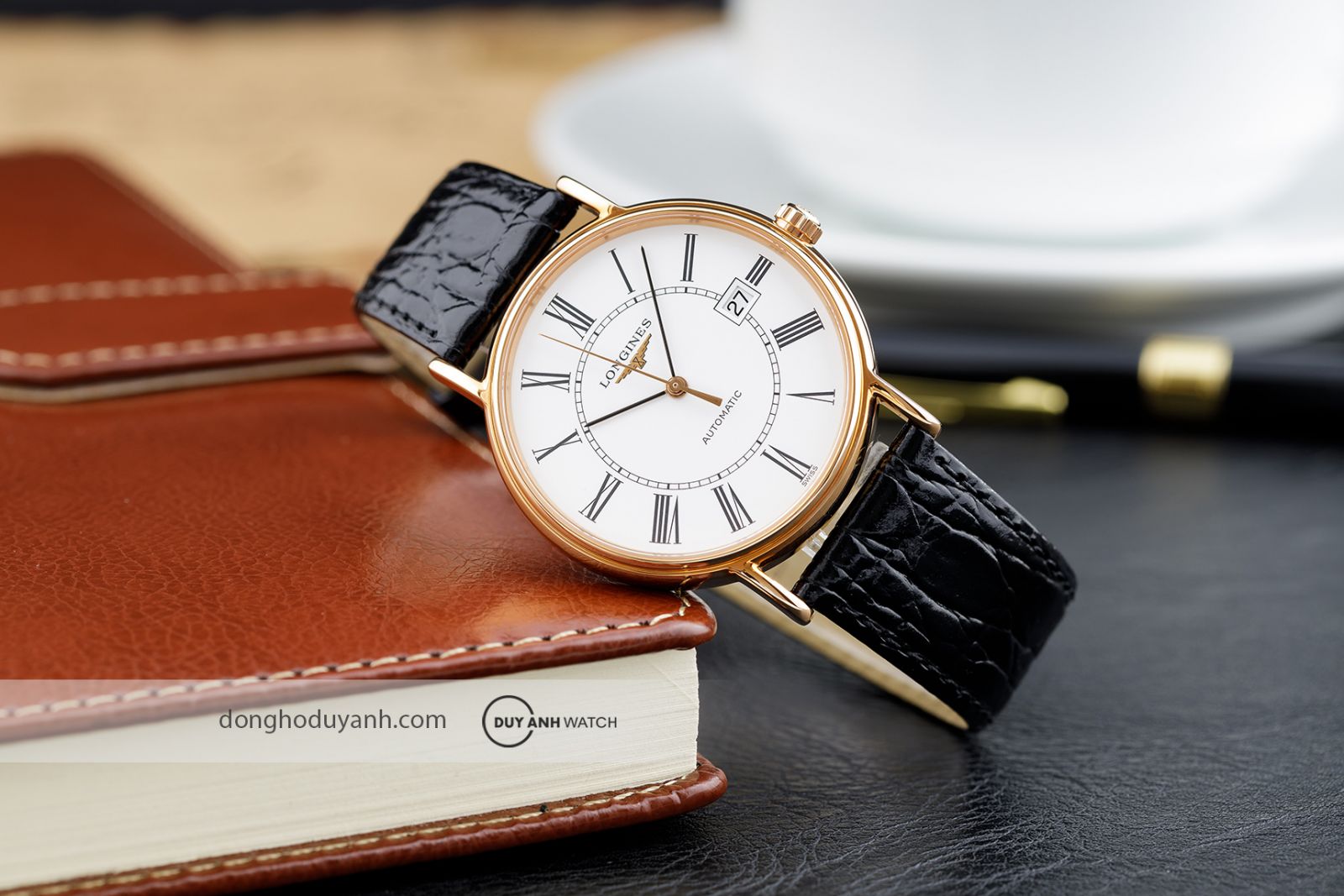  Longines Presence Automatic Roman L4.921.1.11.2 mặt trước