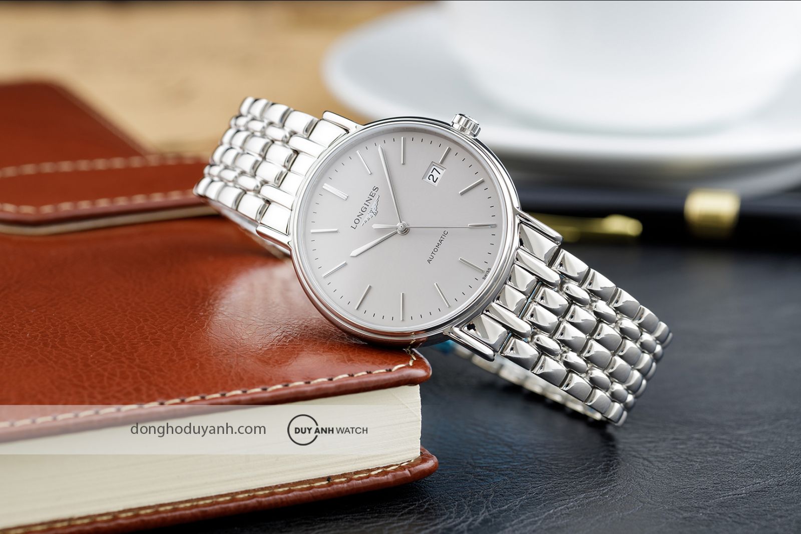 Đồng hồ nam Longines Presence Automatic Indexes L4.921.4.72.6