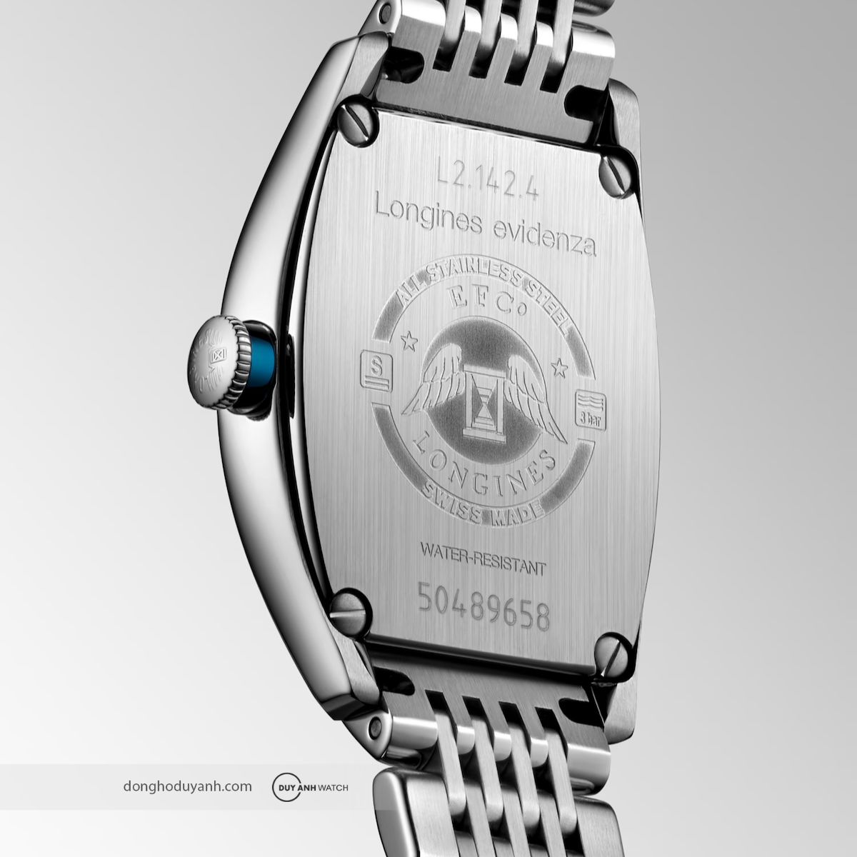 Mặt đáy Đồng Hồ Nữ Longines Evidenza L2.142.4.73.6