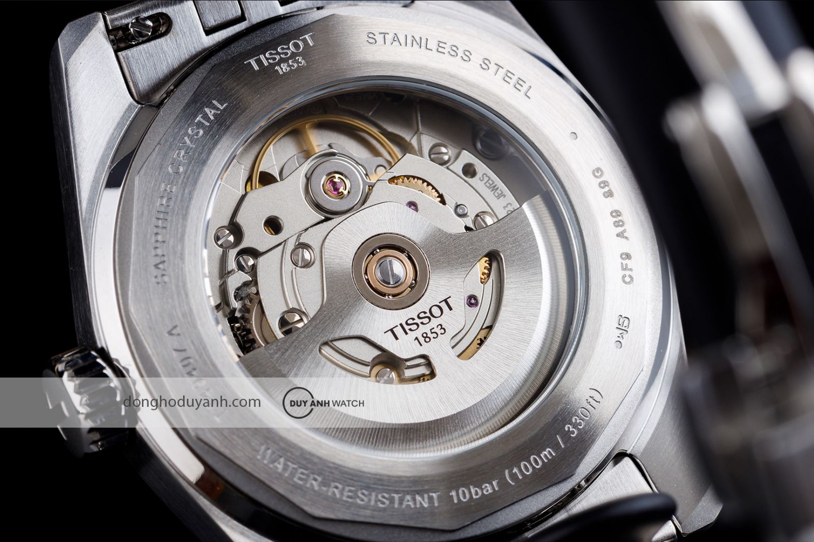 Mặt đáy Tissot PR516 Powermatic 80 T149.407.11.051.00