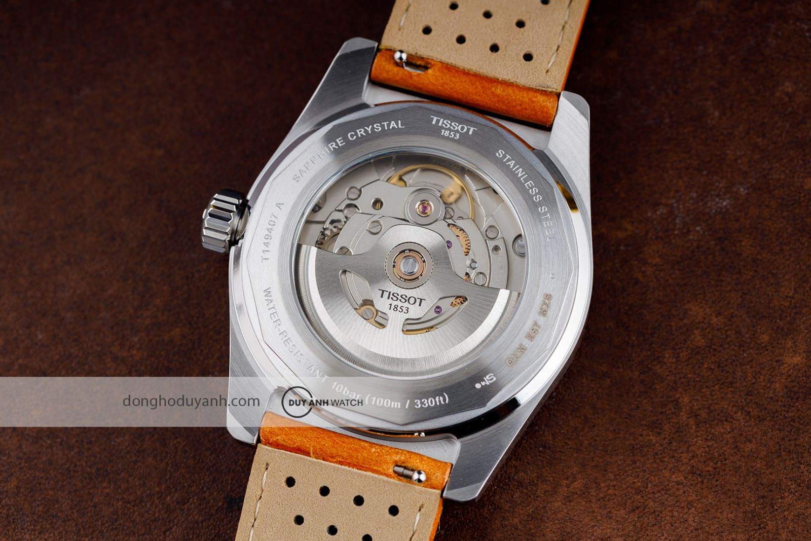 Mặt đáy Tissot PR516 Powermatic 80 T149.407.16.051.00