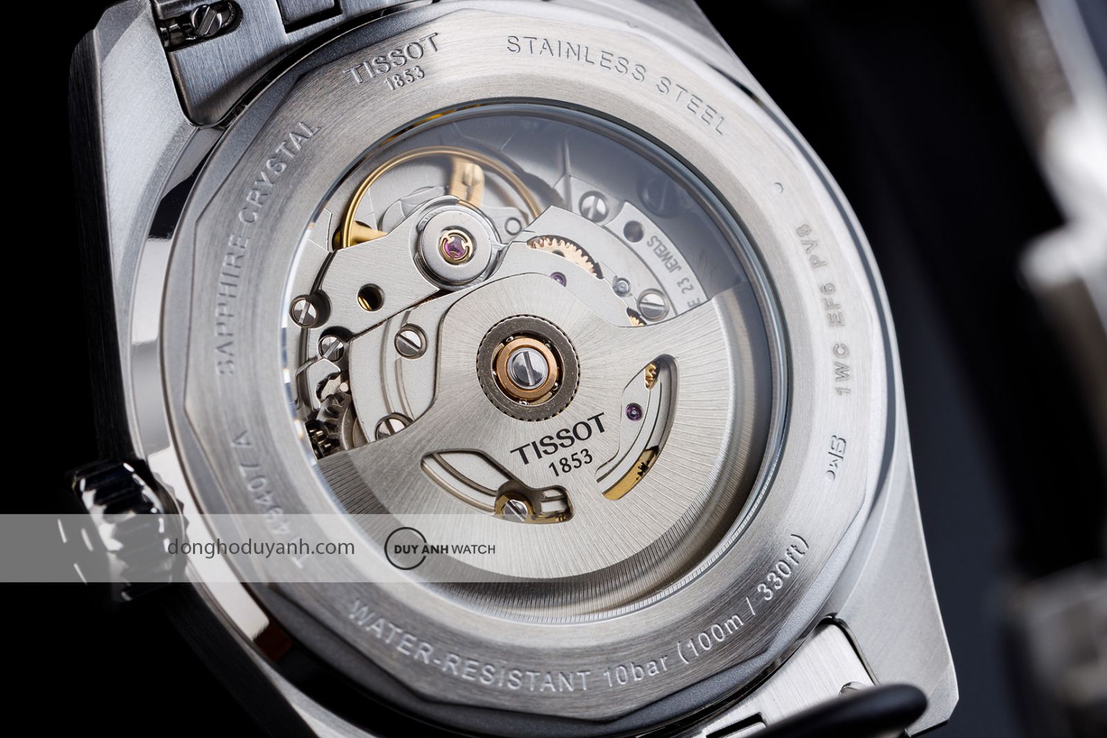 Mặt đáy Tissot PR516 Powermatic 80 T149.407.22.011.00