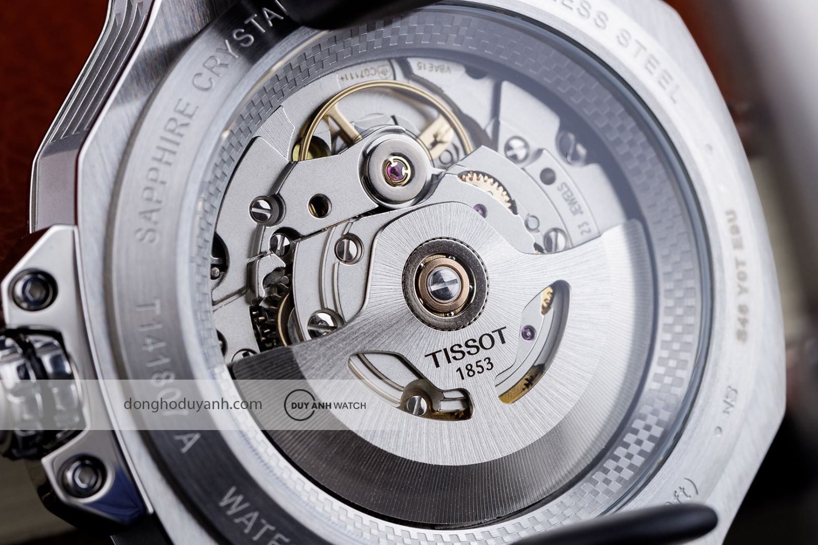 Mặt đáy Tissot T-race Powermatic 80 T141.807.11.041.00