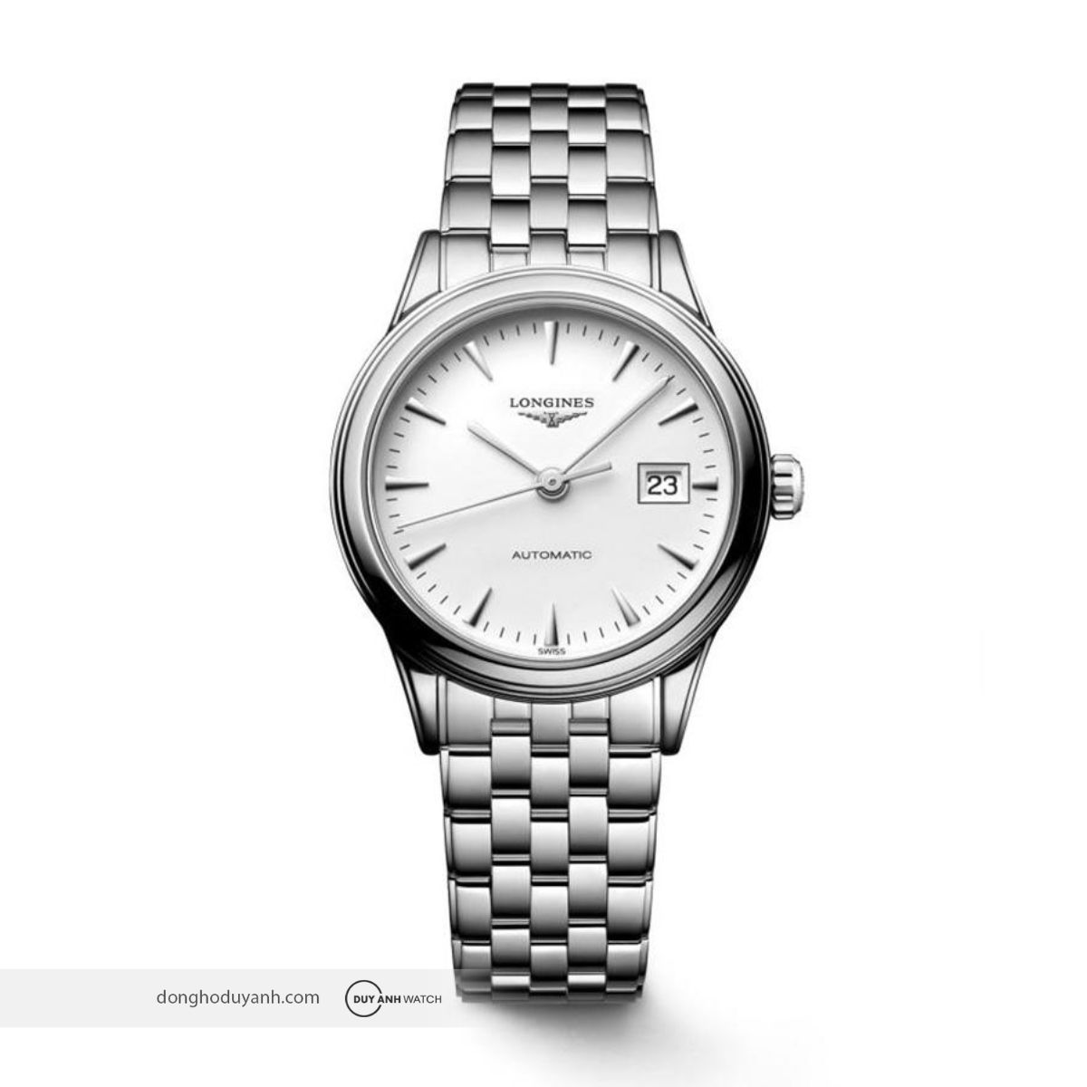 Longines Flagship L4.374.4.12.6 chính hãng nữ thanh lịch mặt trắng automatic