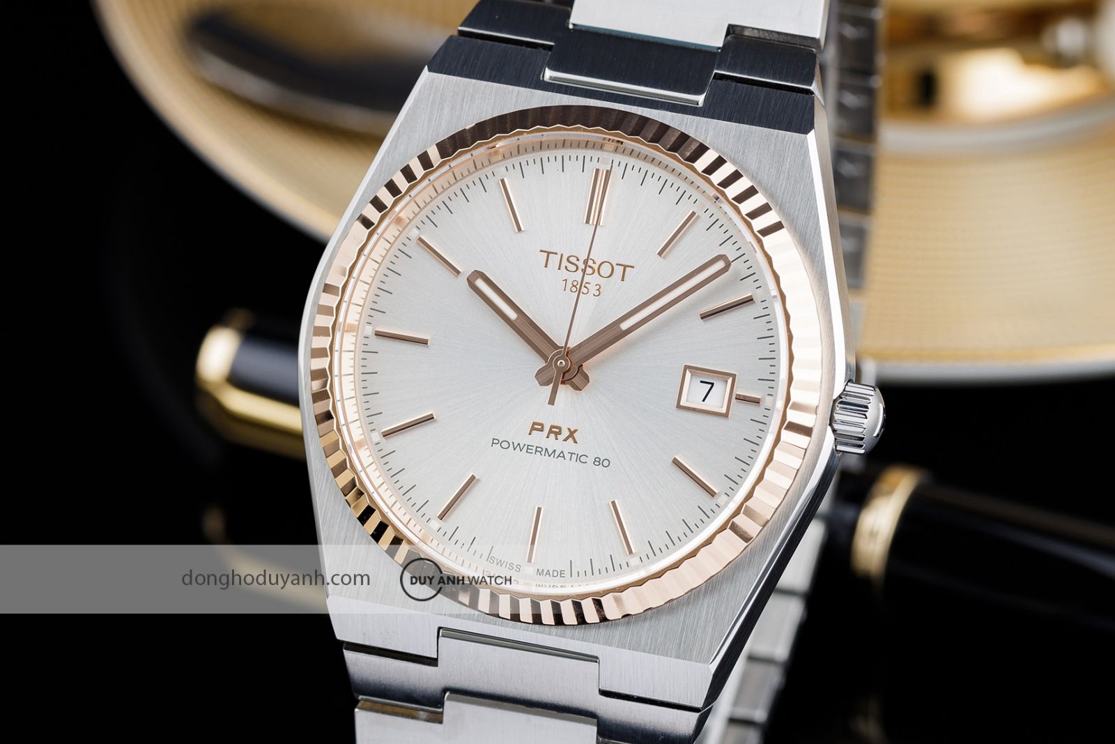 Mặt số Tissot PRX Powermatic 80 Steel 18K Gold T931.407.41.031.00
