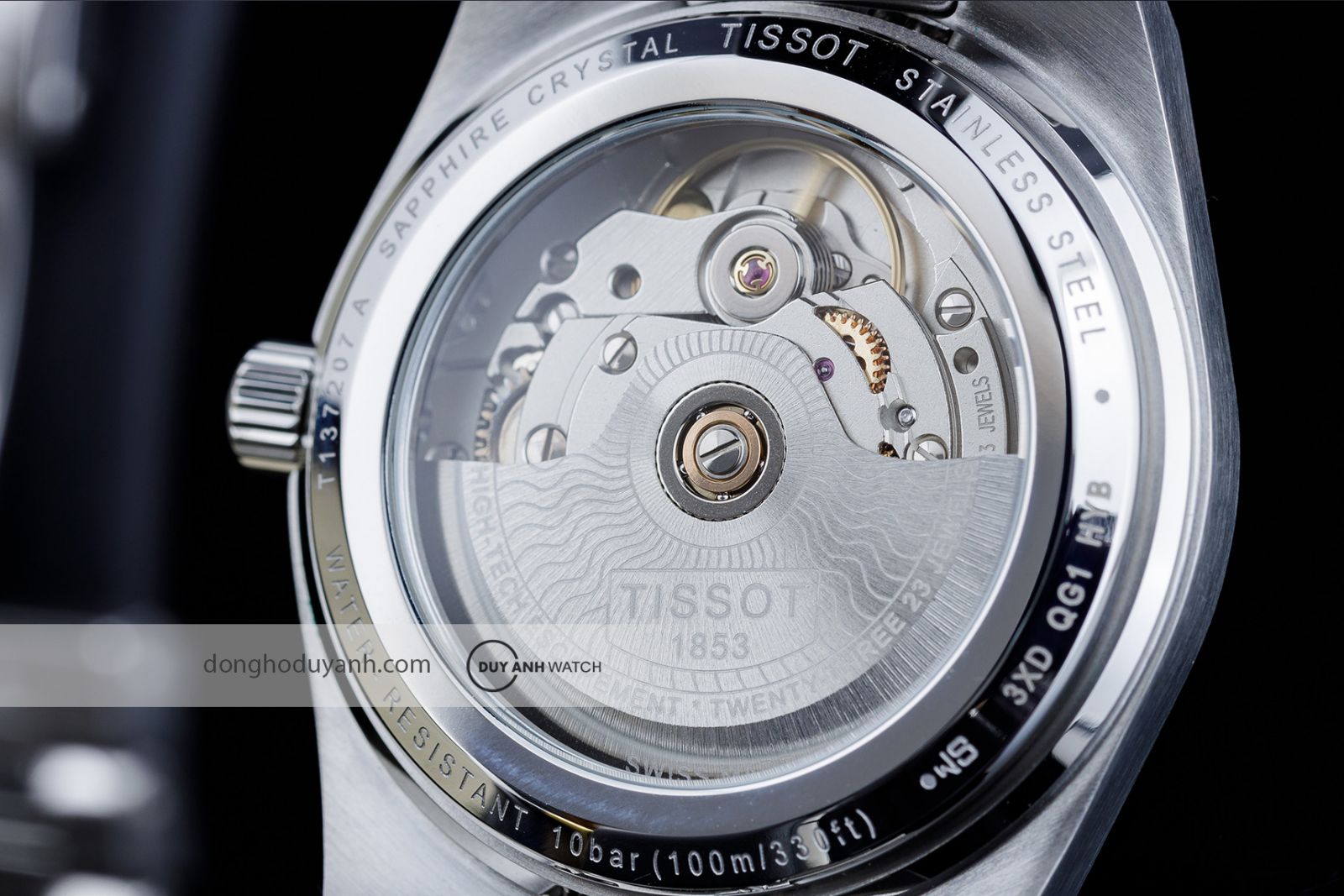 Mặt đáy Tissot PRX Powermatic 80 T137.207.11.111.00