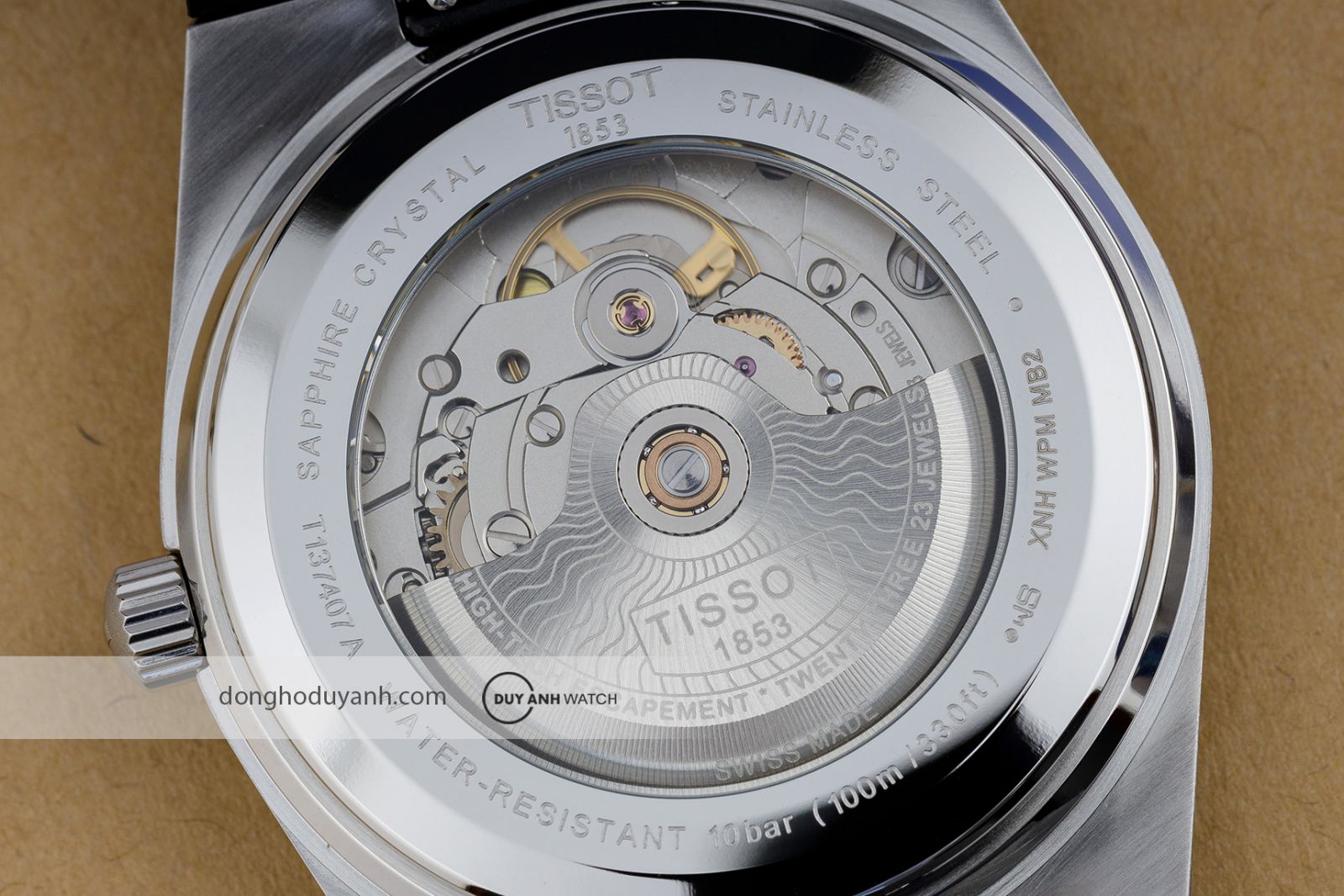 Mặt đáy Tissot PRX Powermatic 80 T137.407.17.041.00