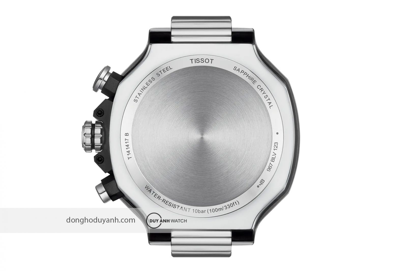 Mặt đáy Tissot T-Race Chronograph T141.417.17.011.00