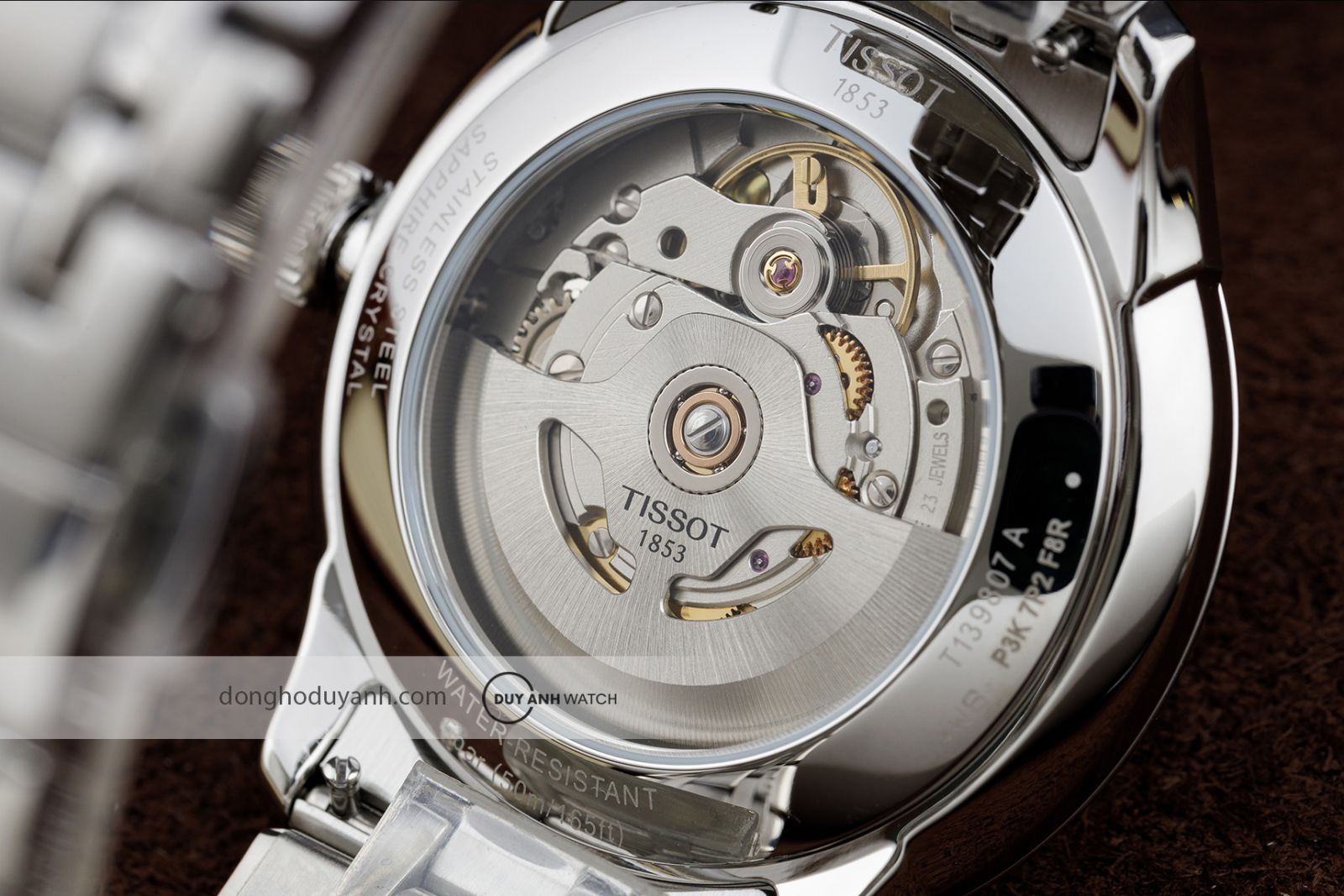 Mặt đáy Tissot Chemin des Tourelles Powermatic 80 T139.807.11.031.00