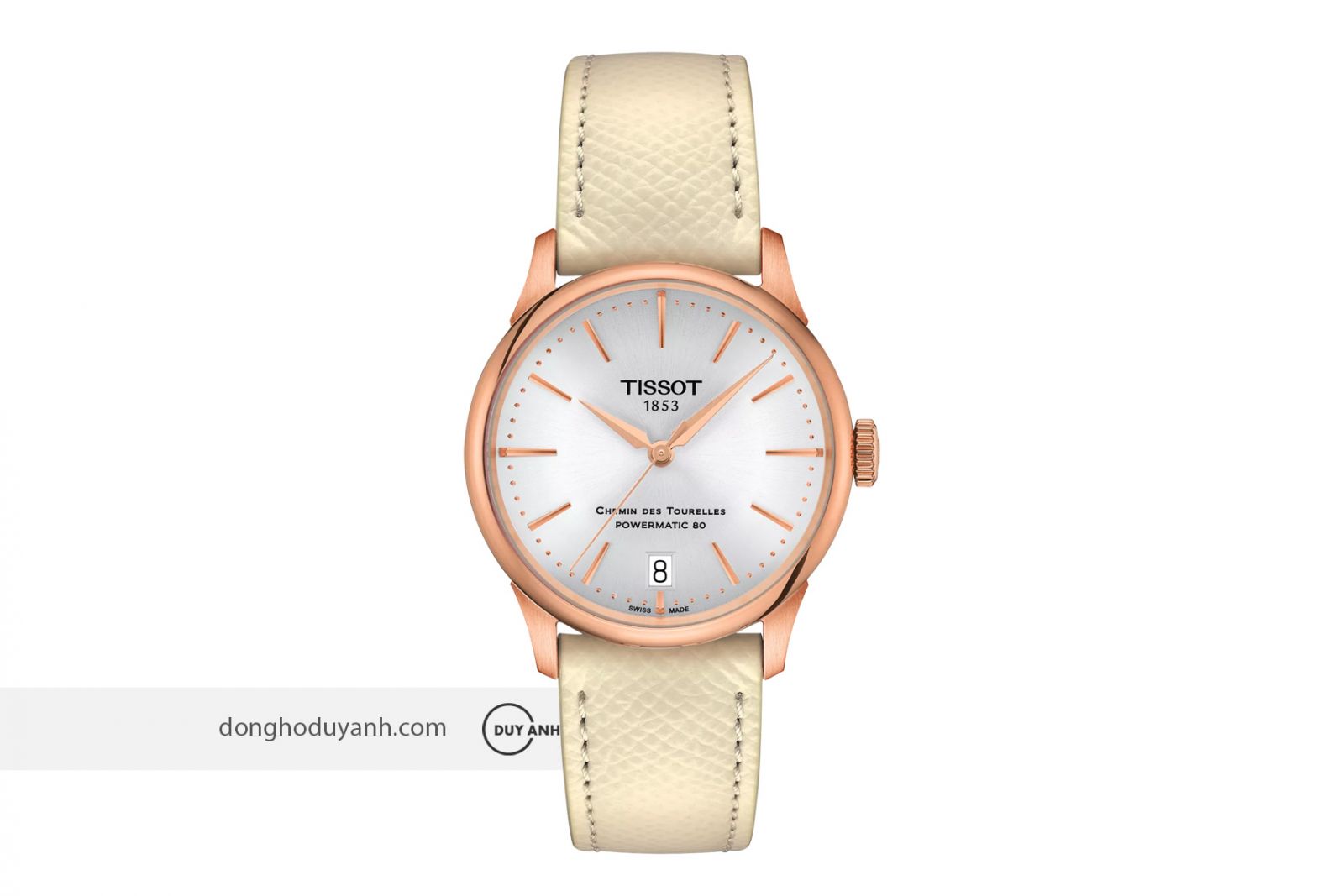 Đồng hồ nữ Tissot Chemin des Tourelles Powermatic 80 T139.207.36.031.00