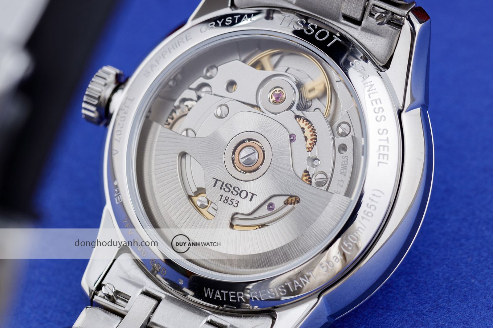 Mặt đáy Tissot Chemin des Tourelles Powermatic 80 T139.207.11.031.00