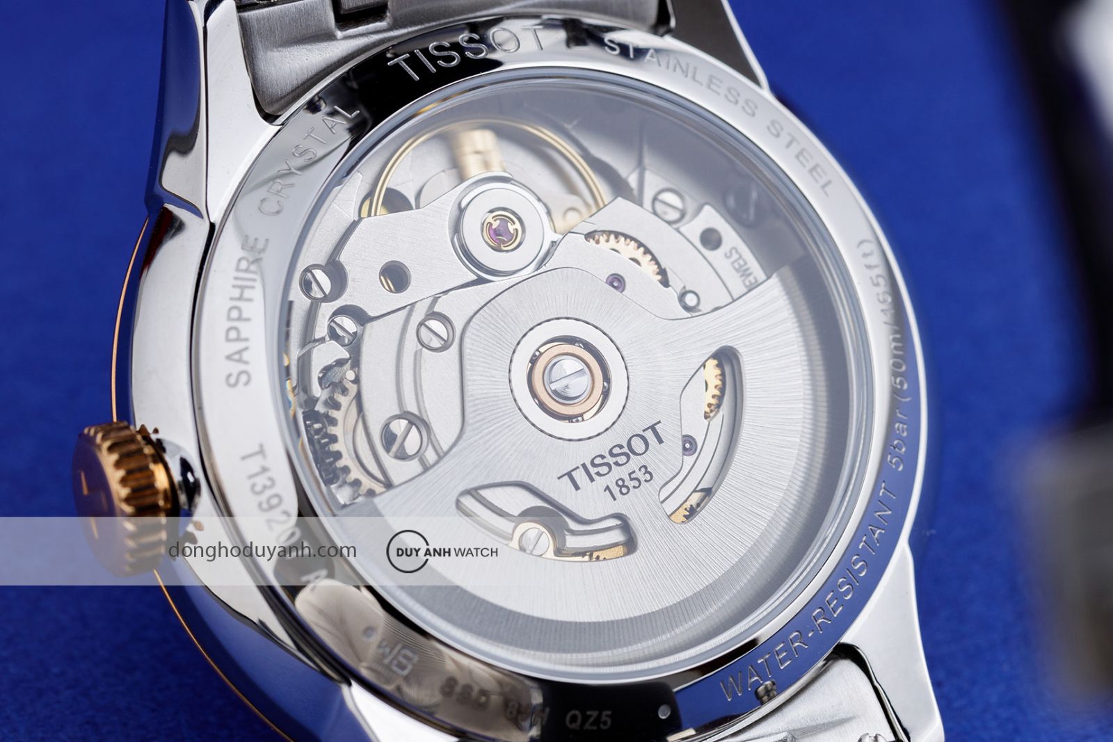 Mặt đáy Tissot Chemin des Tourelles Powermatic 80 T139.207.22.038.00