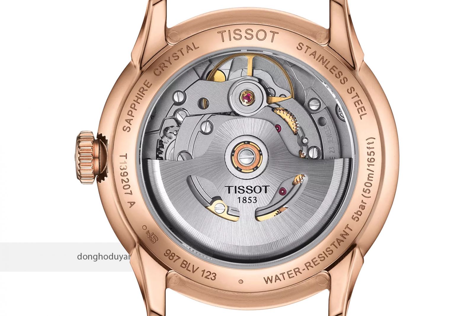 Mặt đáy Tissot Chemin des Tourelles Powermatic 80 T139.207.36.031.00