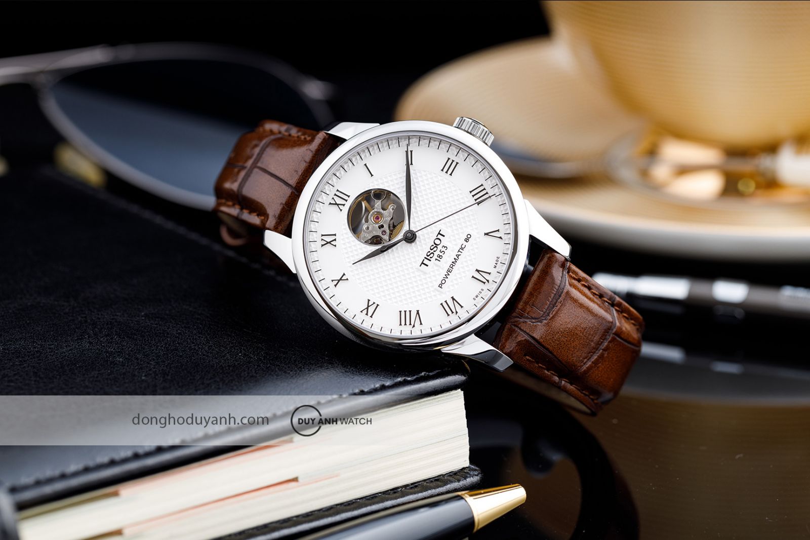 Đồng hồ nam Tissot Le Locle Powermatic 80 Open Heart T006.407.16.033.01