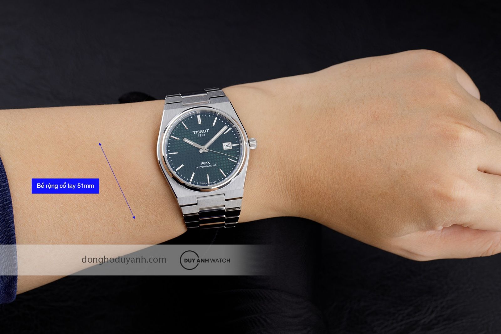 Tissot Prx Powermatic 80 T137.407.11.091.00 trên tay