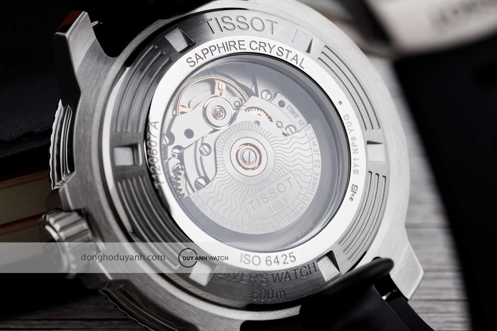 Mặt đáy Tissot Seastar 2000 Professional Powermatic 80 T120.607.17.441.01