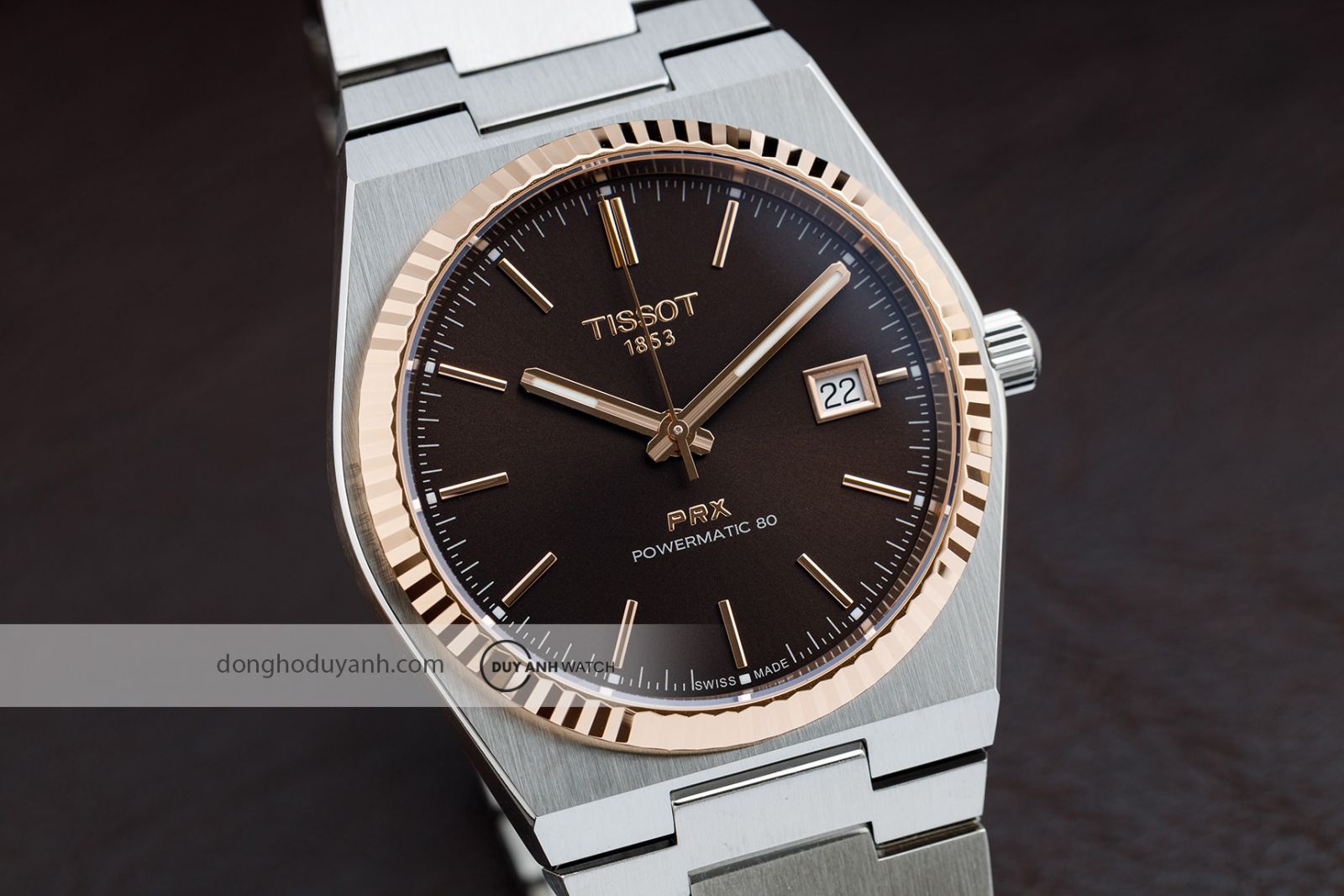 Mặt số Tissot PRX Powermatic 80 Steel 18K Gold T931.407.41.291.00
