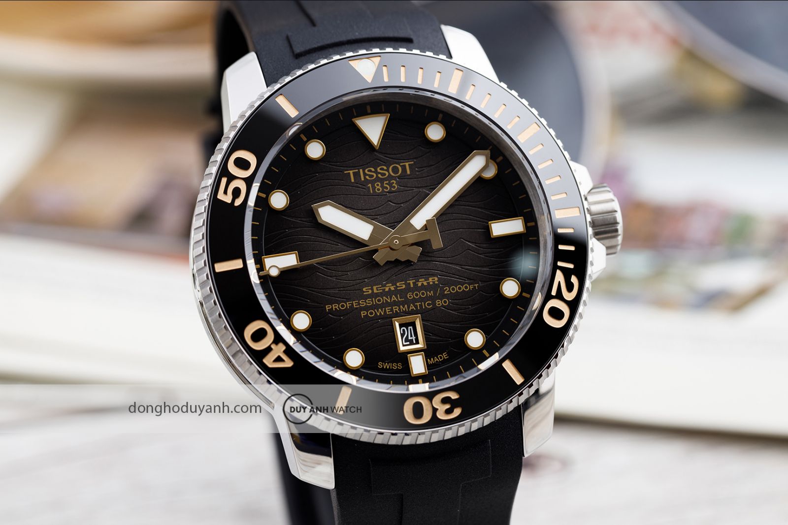 Mặt số Tissot Seastar 2000 Professional Powermatic 80 T120.607.17.441.01