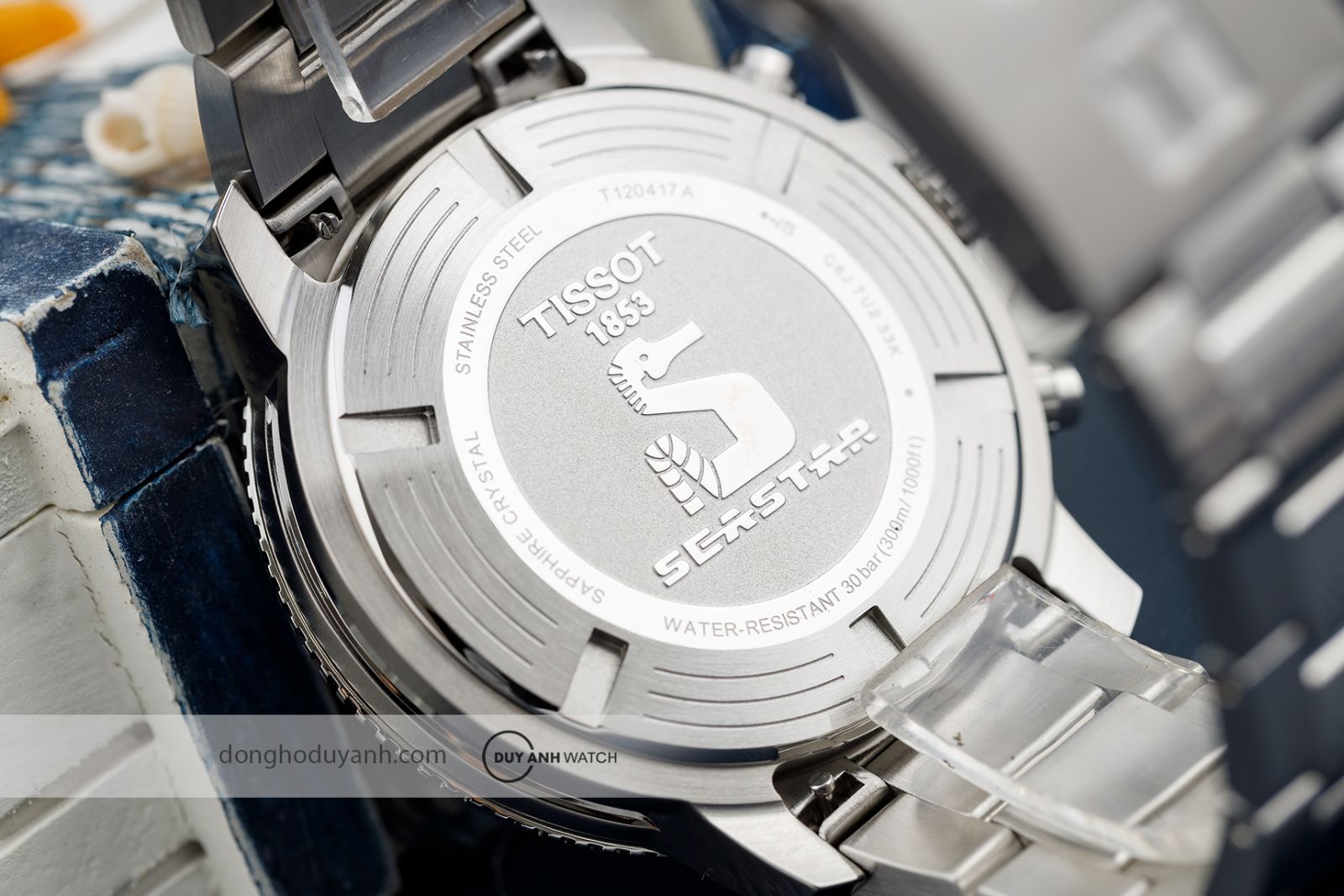 Mặt đáy Tissot Seastar 1000 Chronograph T120.417.11.041.03