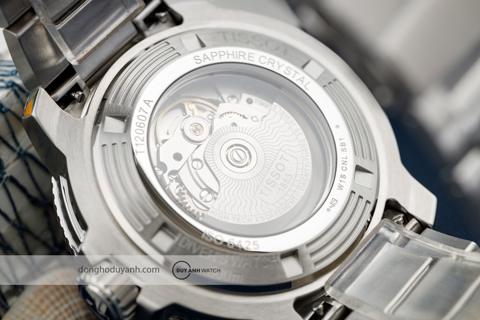 Mặt đáy Tissot Seastar 2000 Professional Powermatic 80 T120.607.11.041.01