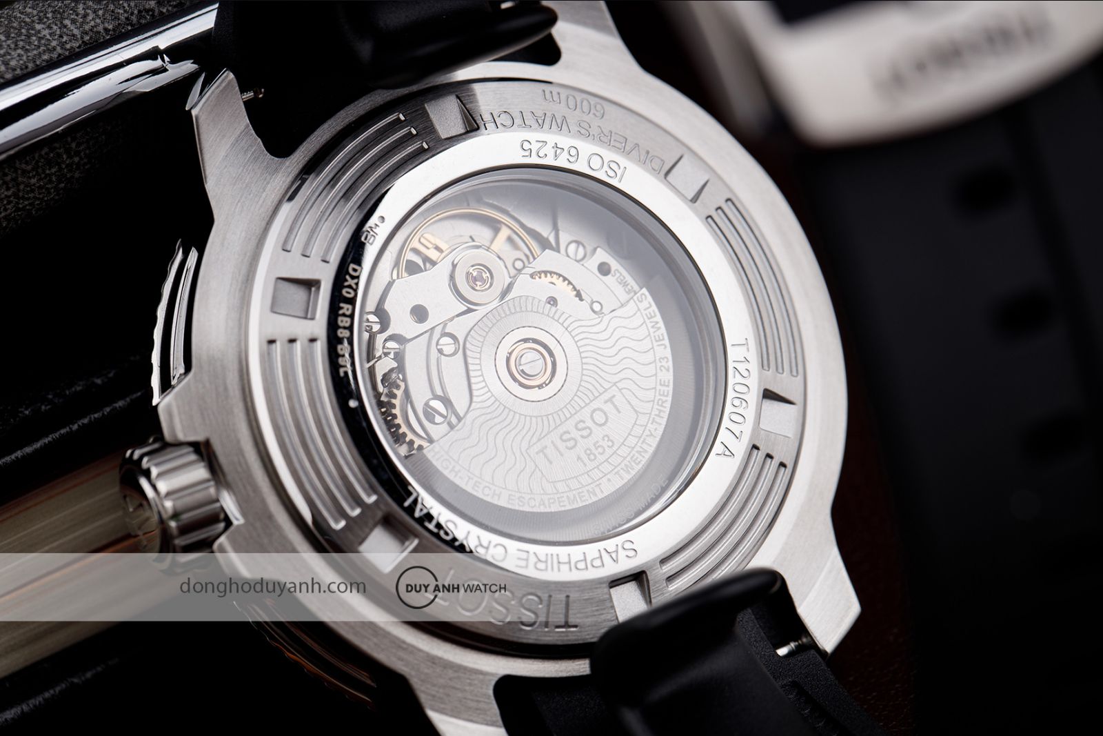 Mặt đáy Tissot Seastar 2000 Professional Powermatic 80 T120.607.17.441.00