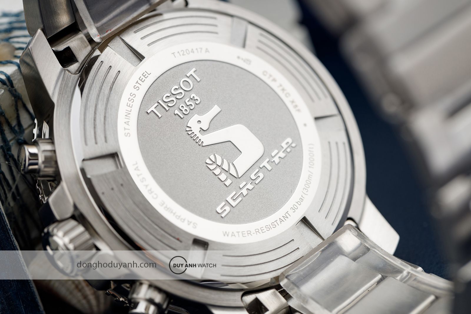 Mặt đáy Tissot Seastar 1000 Chronograph T120.417.11.421.00