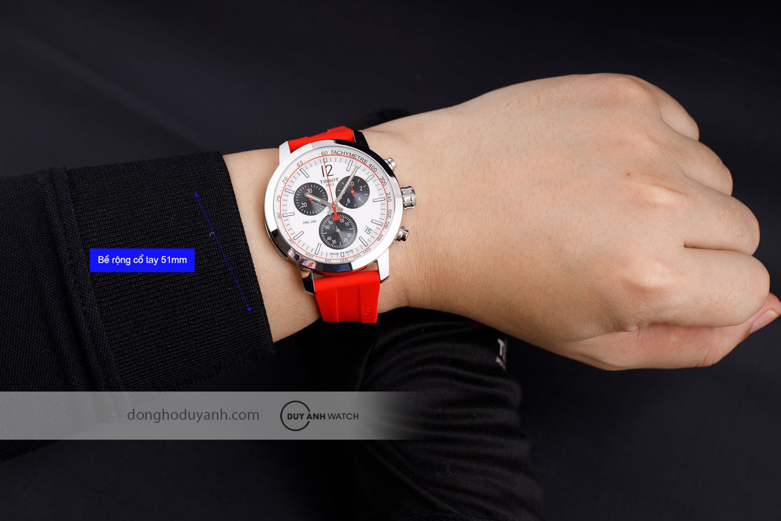 Tissot PRC 200 Chronograph T114.417.17.037.02 trên tay