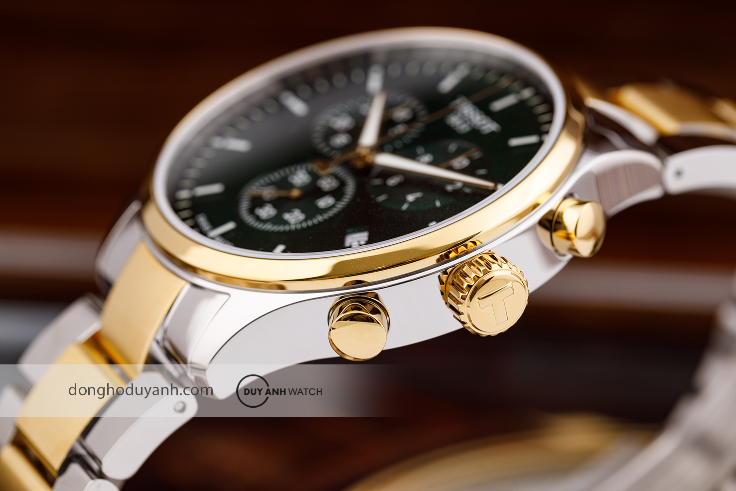 Góc nhìn nghiêng Tissot Chrono XL Classic T116.617.22.091.00