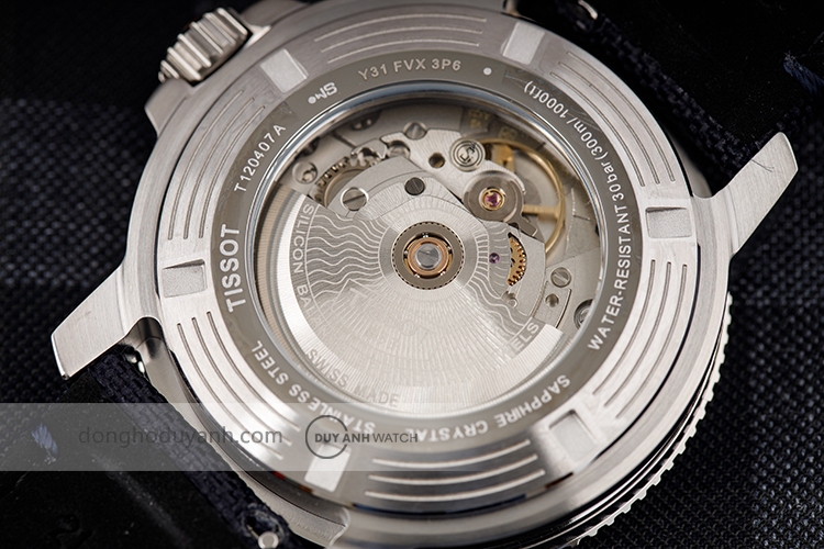 Mặt đáy Tissot Seastar 1000 Powermatic 80 Silicium T120.407.17.041.01