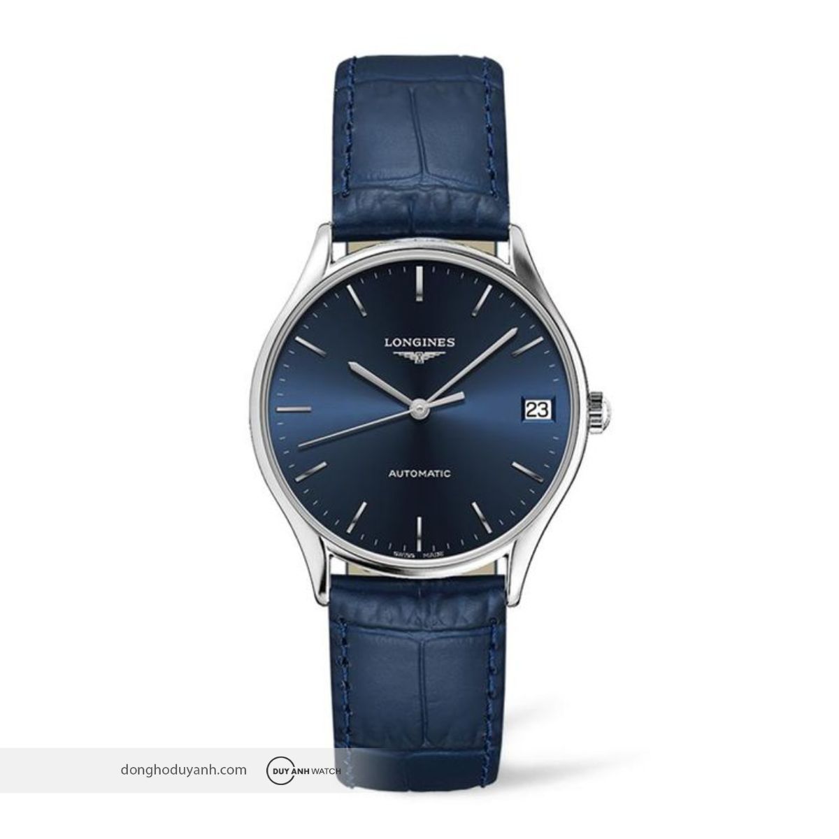 Longines Lyre L4.361.4.92.2 nổi bật với mặt số xanh sunray cuốn hút