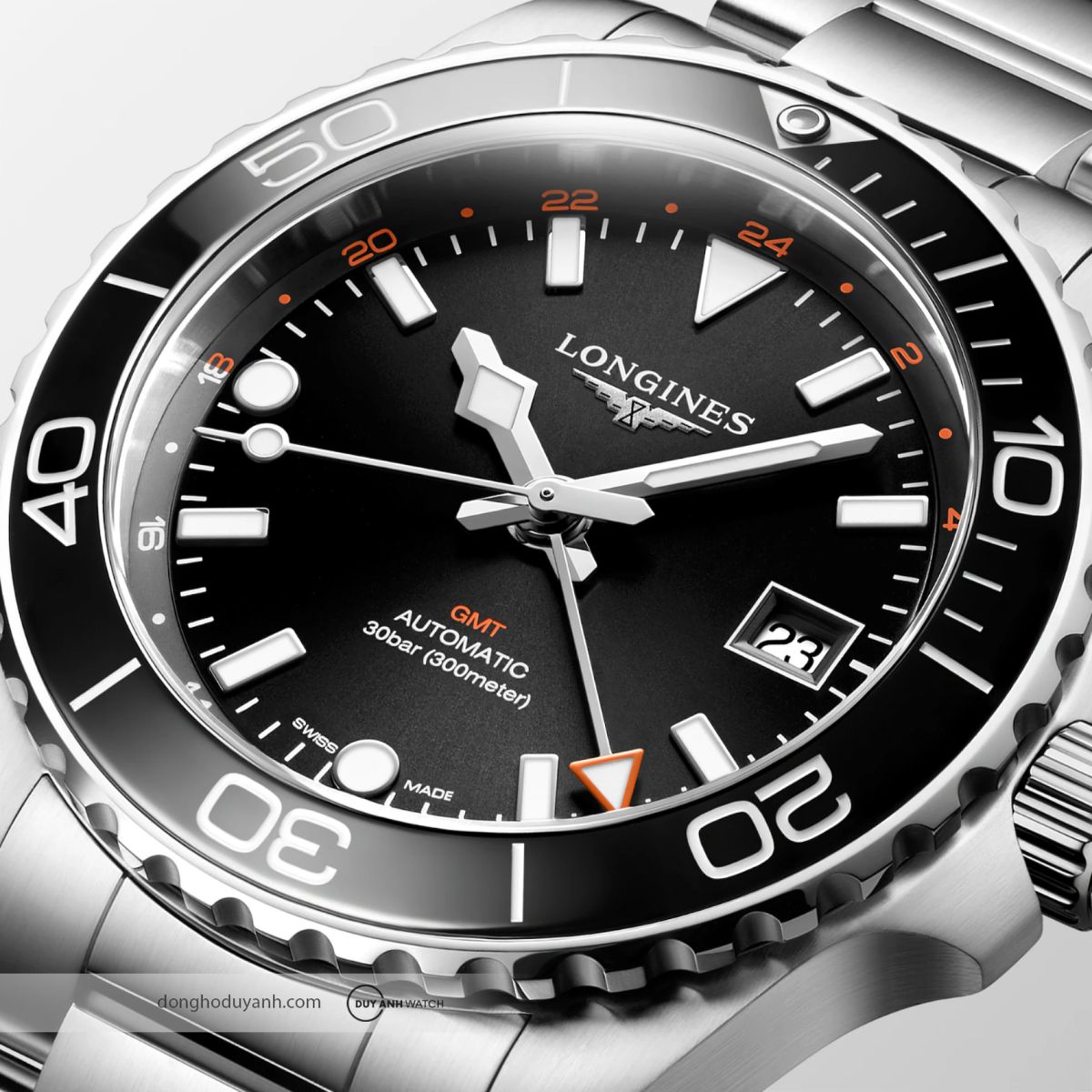 Đồng hồ nam Longines HydroConquest GMT L3.790.4.56.6 chính hãng