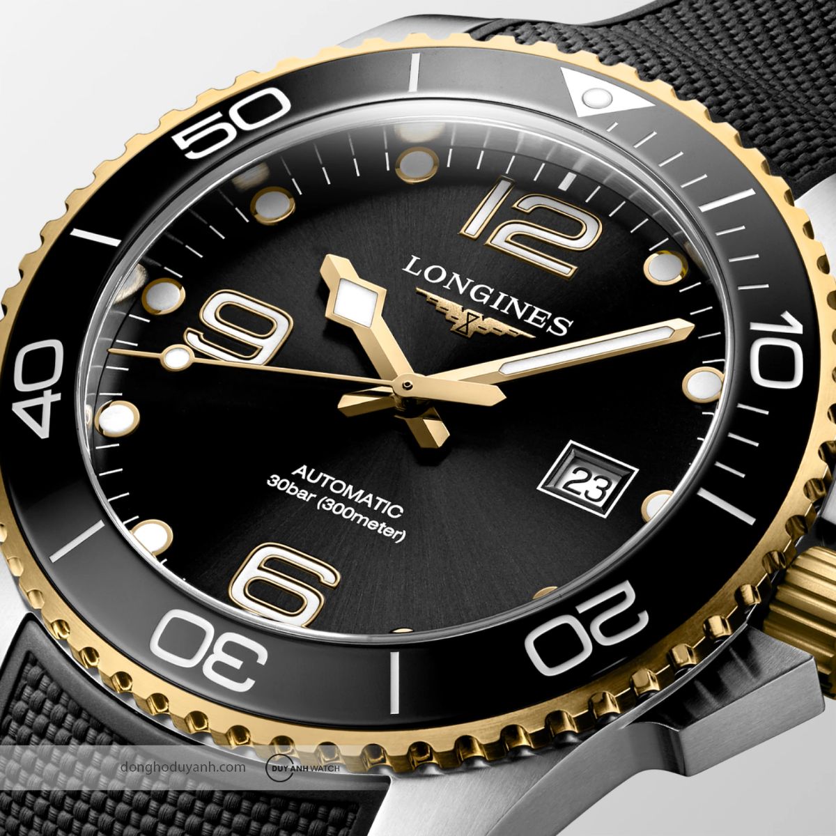 Longines HydroConquest L3.782.3.56.9 mang lại trải nghiệm đeo rất thực tế.