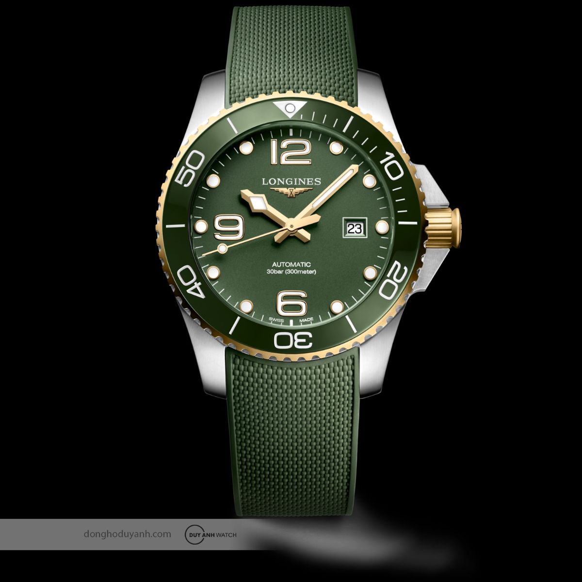 Longines HydroConquest L3.782.3.06.9 là sự kết hợp hoàn hảo giữa thiết kế thể thao hiện đại và hiệu năng mạnh mẽ.