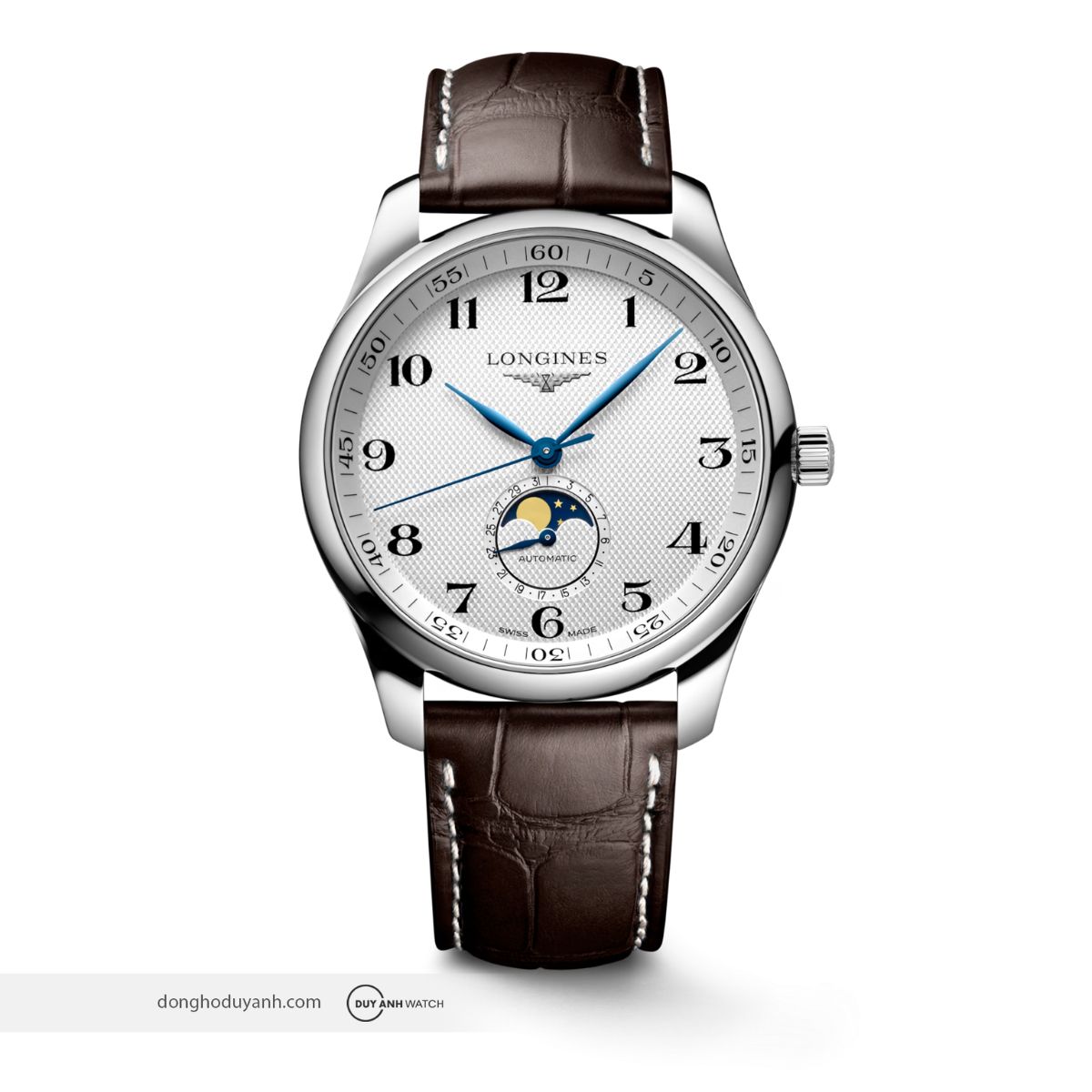 Đồng hồ nam Longines Master Moon Phase L2.919.4.78.3 – chuẩn mực thanh lịch Thụy Sĩ trong từng chi tiết